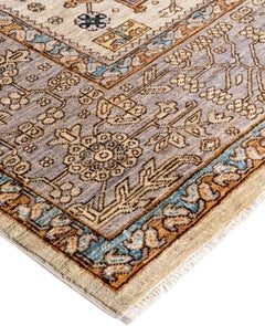 Traditional Tribal Serapi Wool Hand Knotted Ivory Area Rug 8' 0" x 10' 1"
