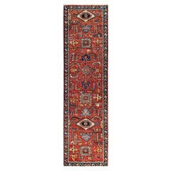 Traditional Tribal Serapi Wool Hand Knotted Red Area Rug 2' 7" x 9' 6"
