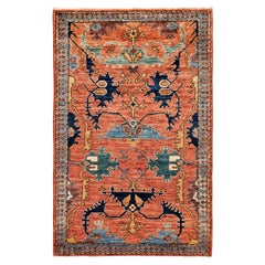 Traditional Tribal Serapi Wool Hand Knotted Red Area Rug 3' 3" x 5' 0"