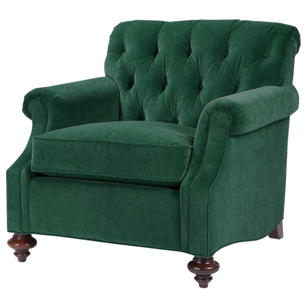 Traditional Upholstered Club Chair