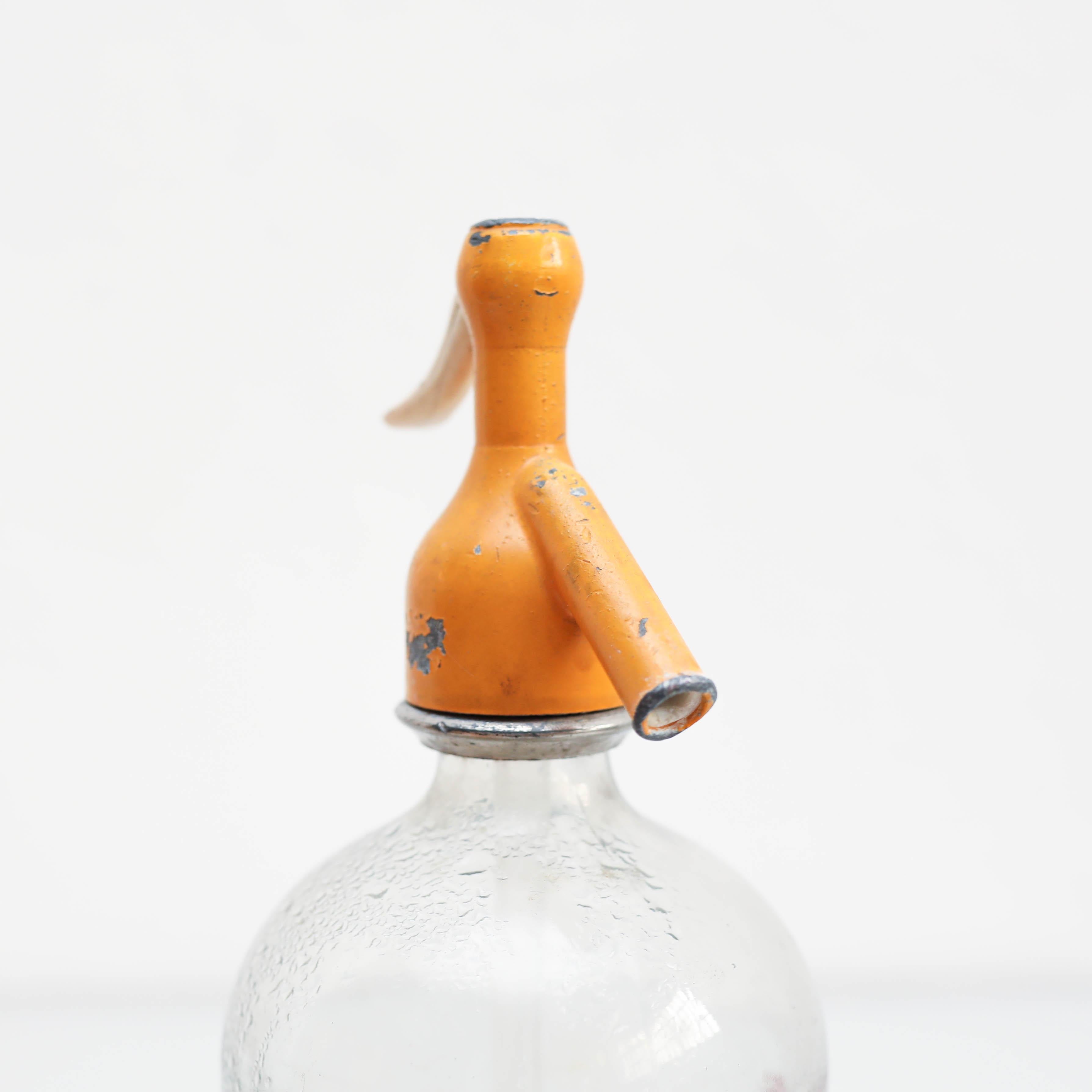 Traditionelles katalanisches Soda- Syphon im Vintage-Stil, um 1990 4