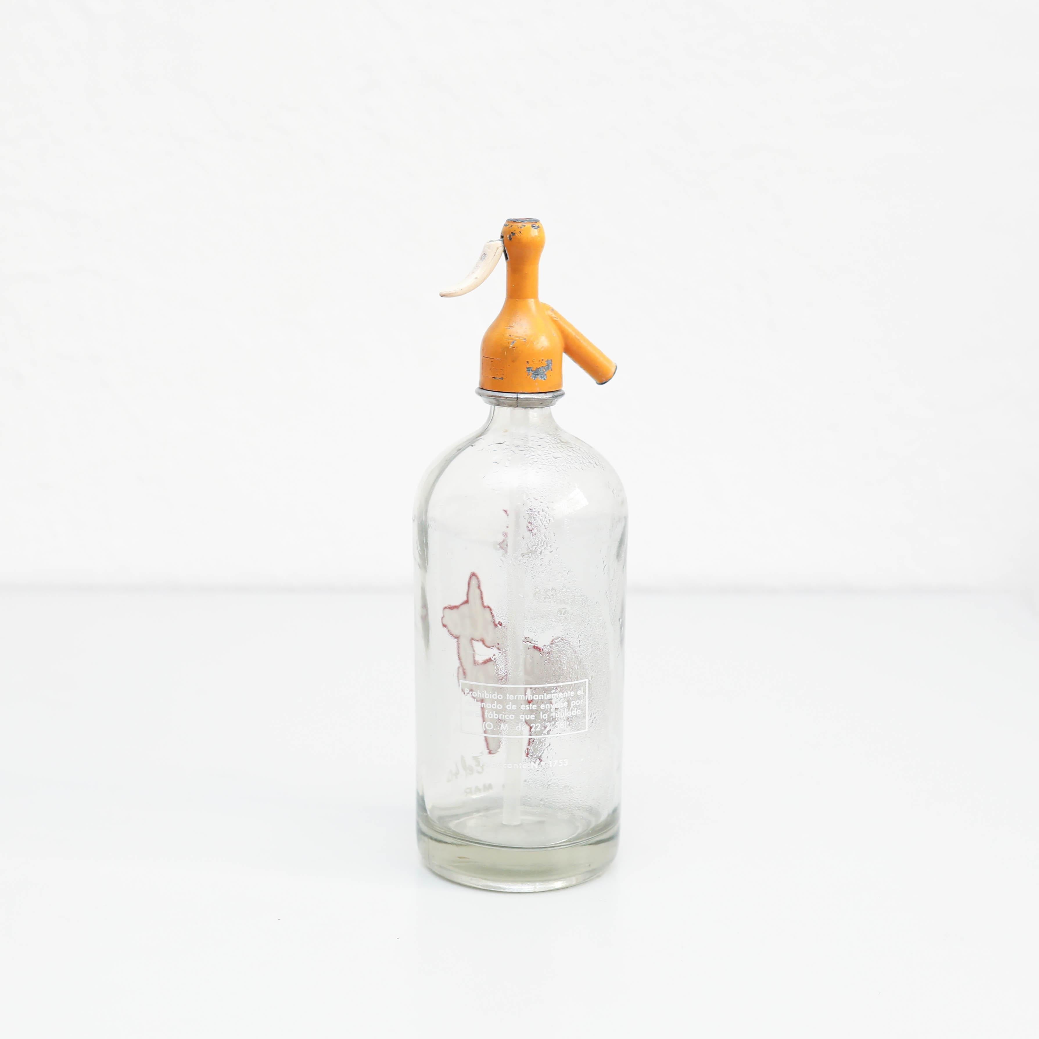 Sifone per soda tradizionale catalano d'epoca, circa 1990 In condizioni buone in vendita a Barcelona, ES