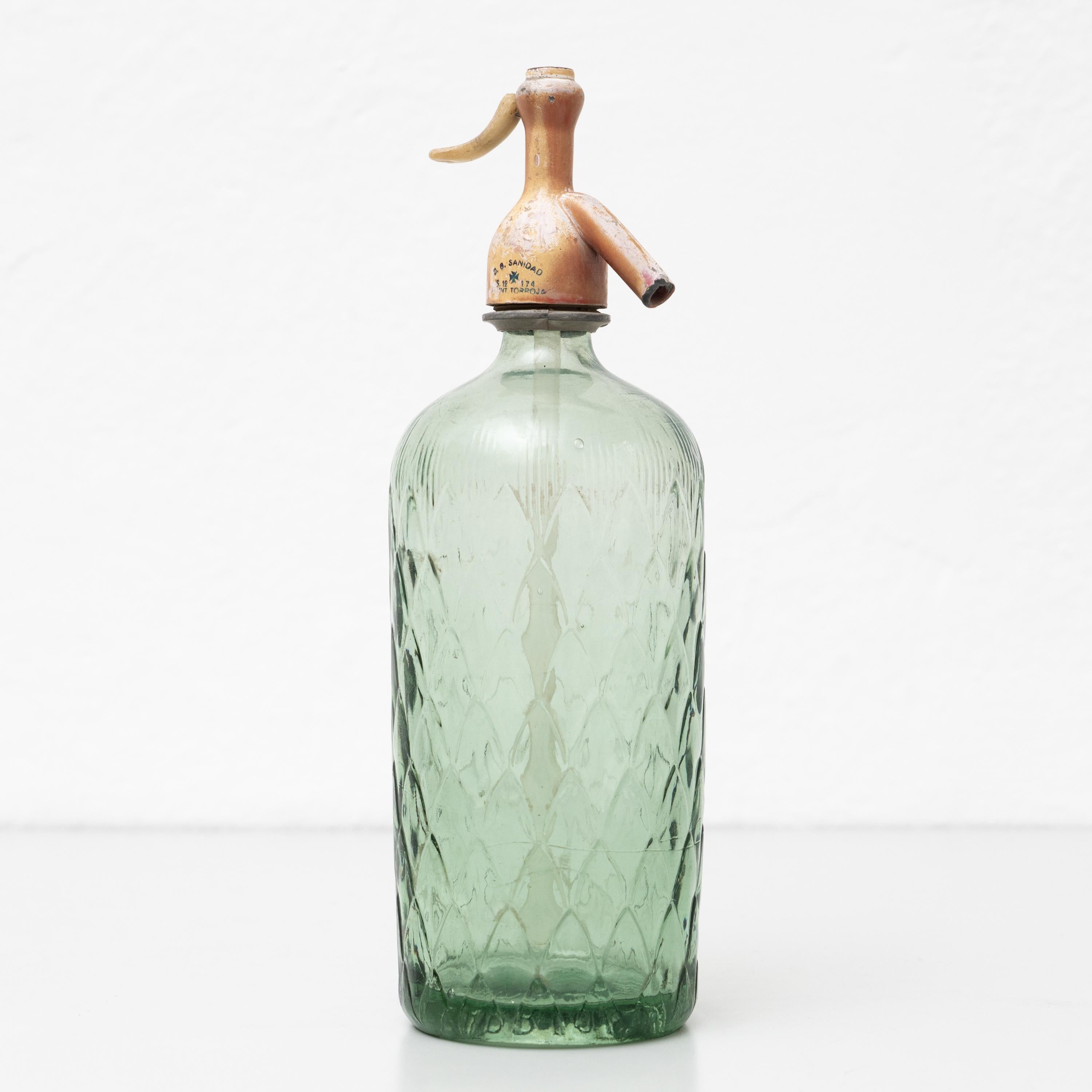 Traditionelles katalanisches Soda- Syphon im Vintage-Stil, um 1990 (Metall) im Angebot