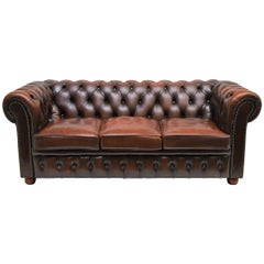 Traditional Vintage Delta Chesterfield Three and Two/Seat Settee