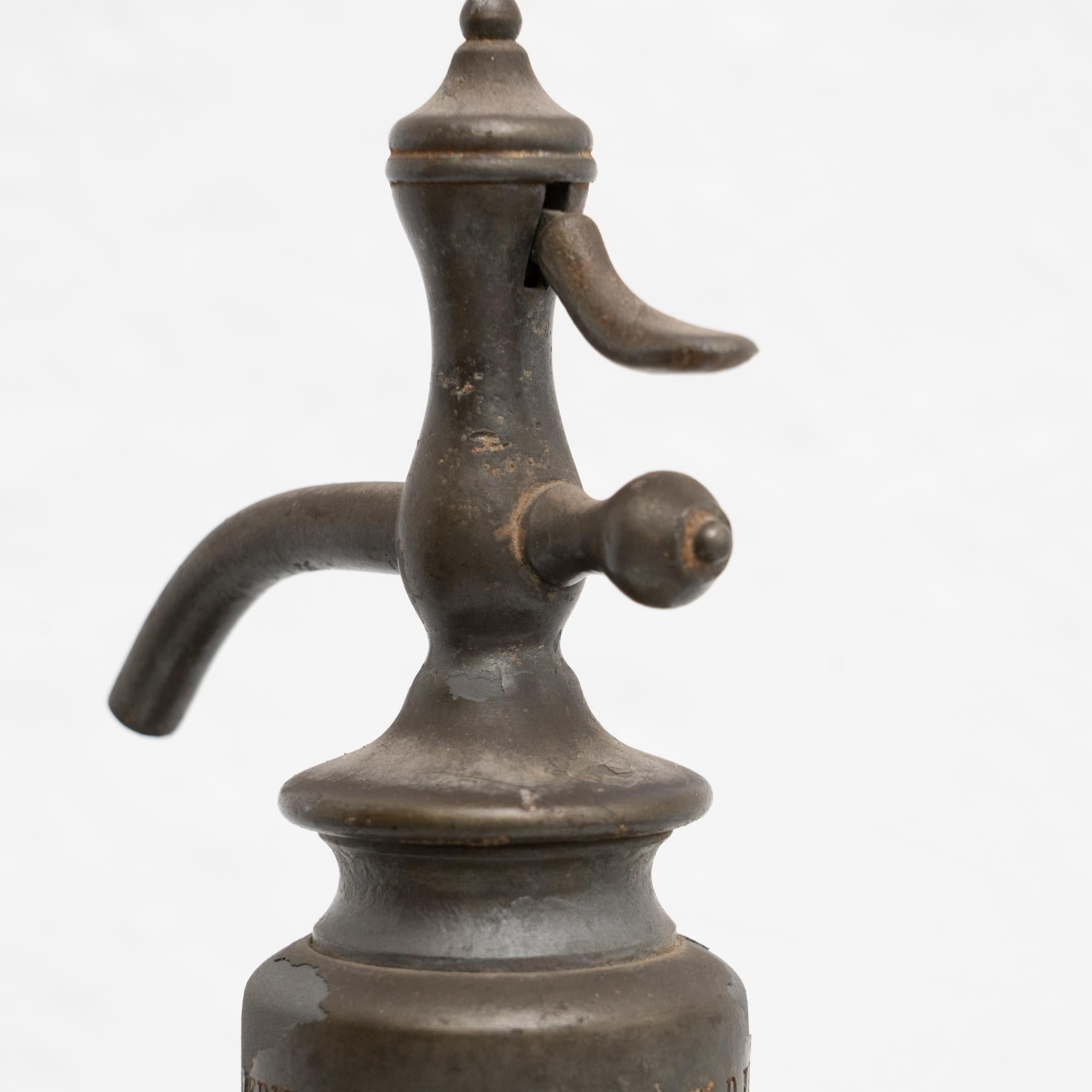 Metallo Sifone per soda francese tradizionale d'epoca, circa 1970 in vendita