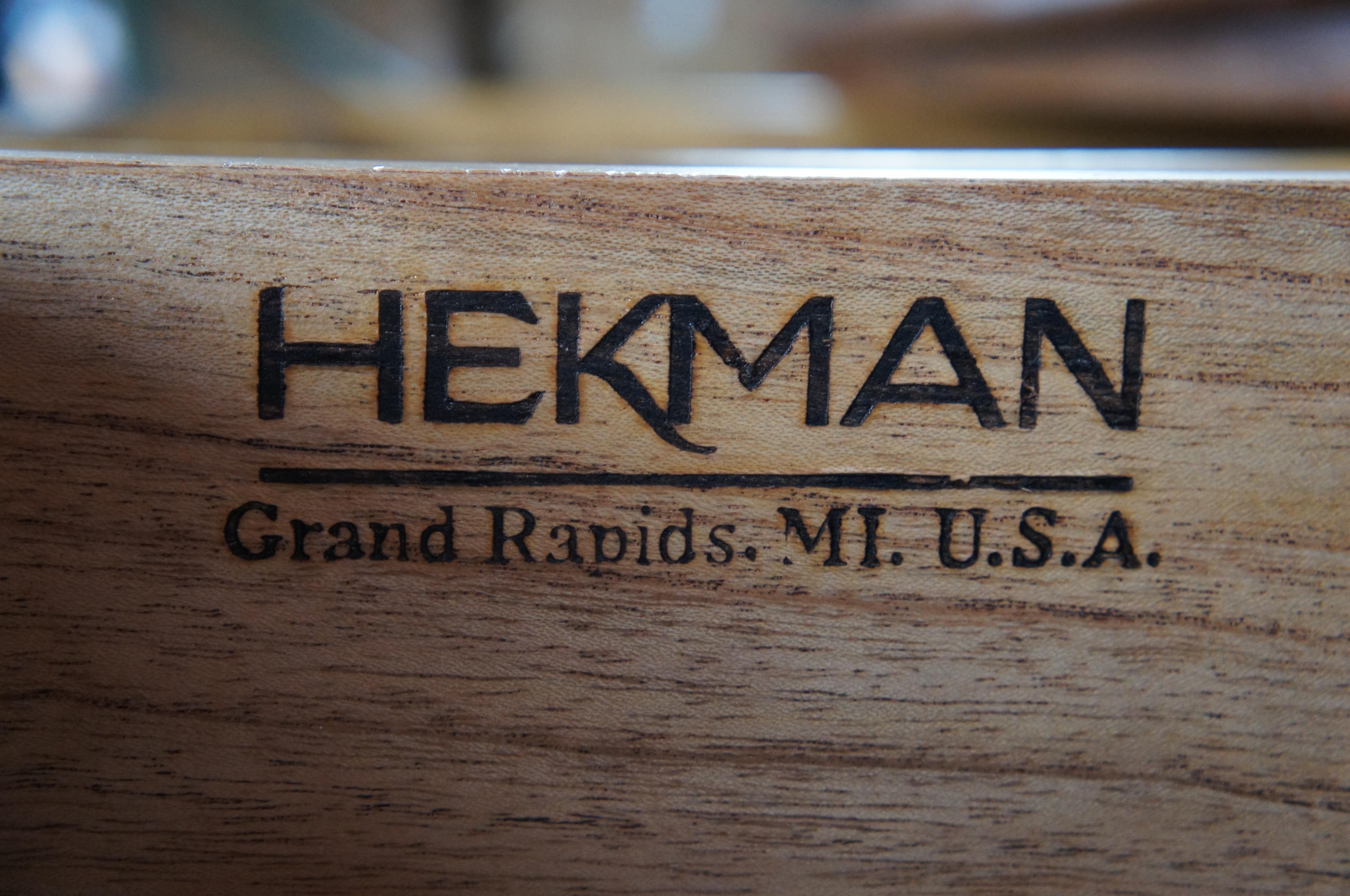 hekman leather top desk