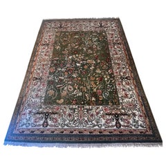 Traditional Vintage Mahindra Hand Knotted 100% Wool Area Rug Carpet Rectangular
