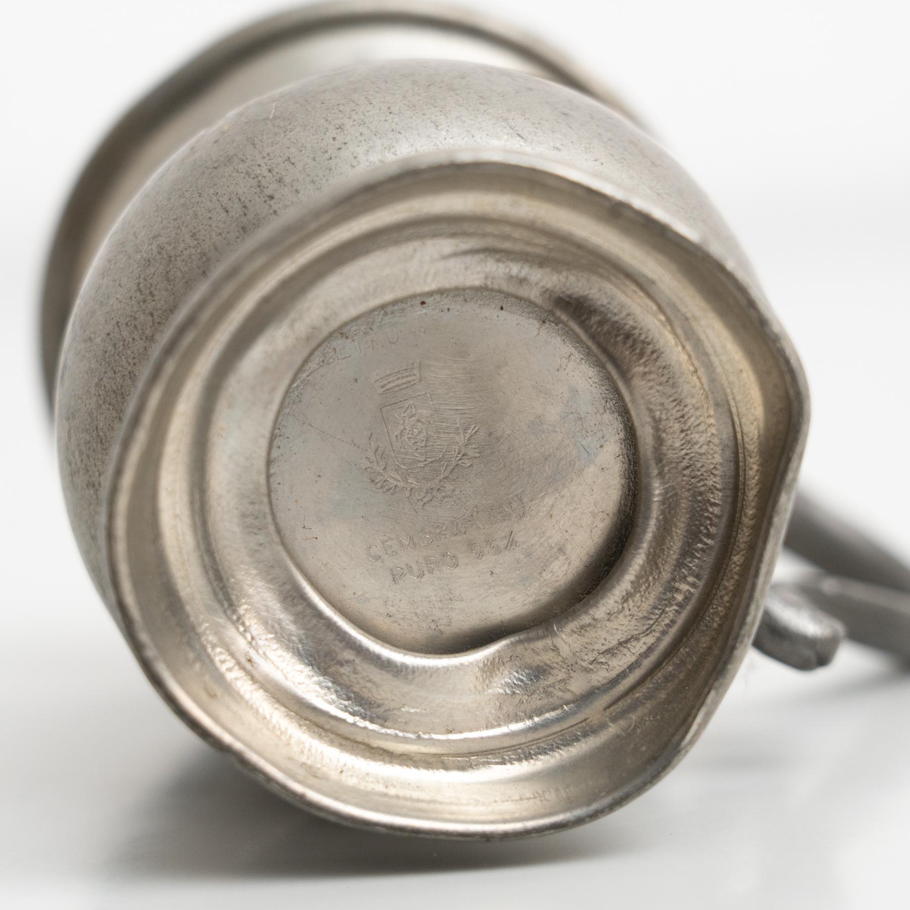 Traditional Vintage Metal Jug, circa 1970 For Sale 9