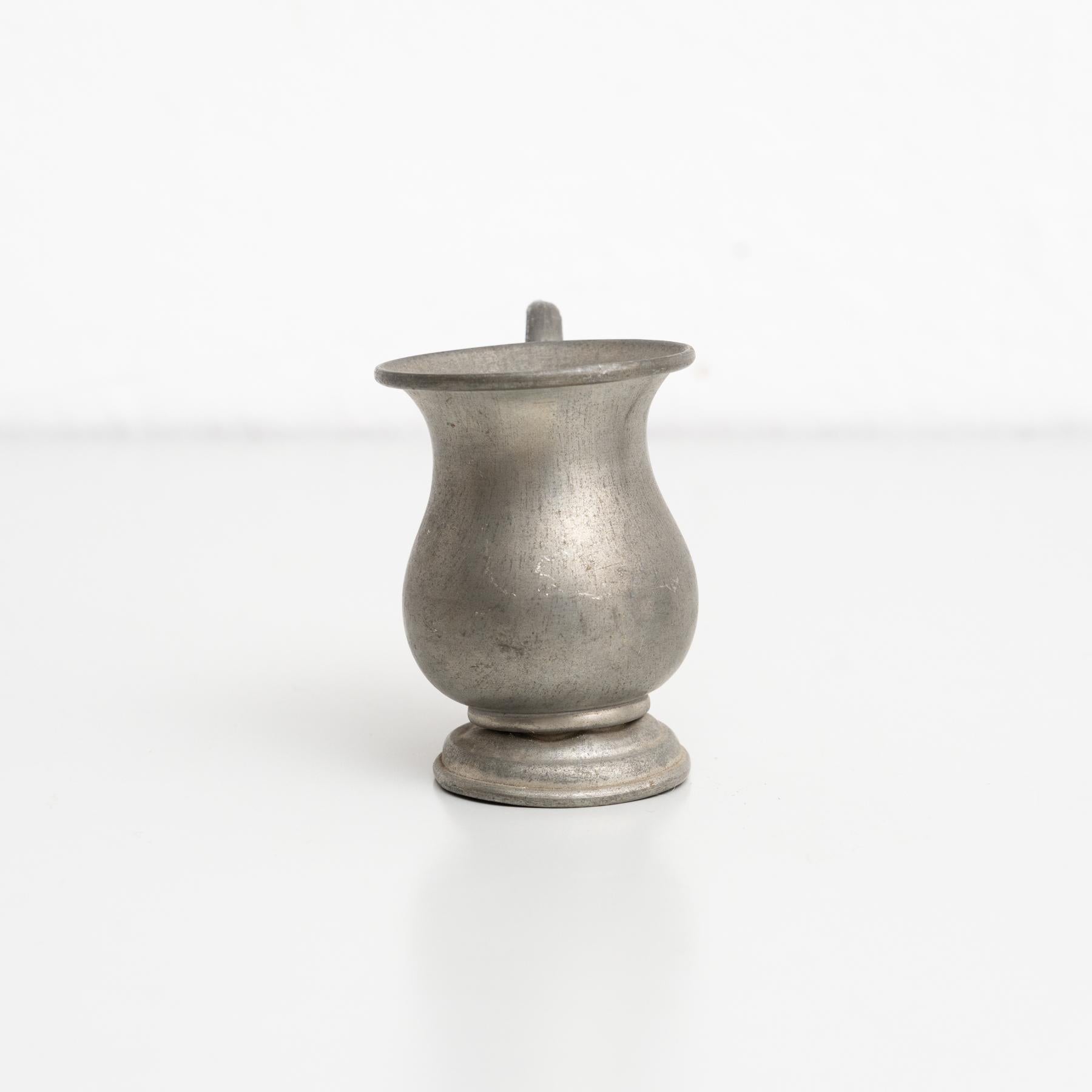 Traditional Vintage Metal Jug, circa 1970 For Sale 2