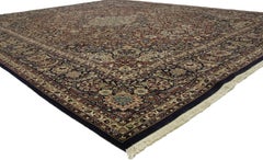 Traditional Vintage Persian Style Rug with All-Over Floral Motif