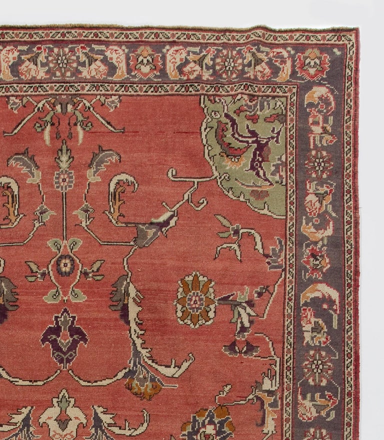 Traditional Vintage Turkish Rug For Sale at 1stdibs