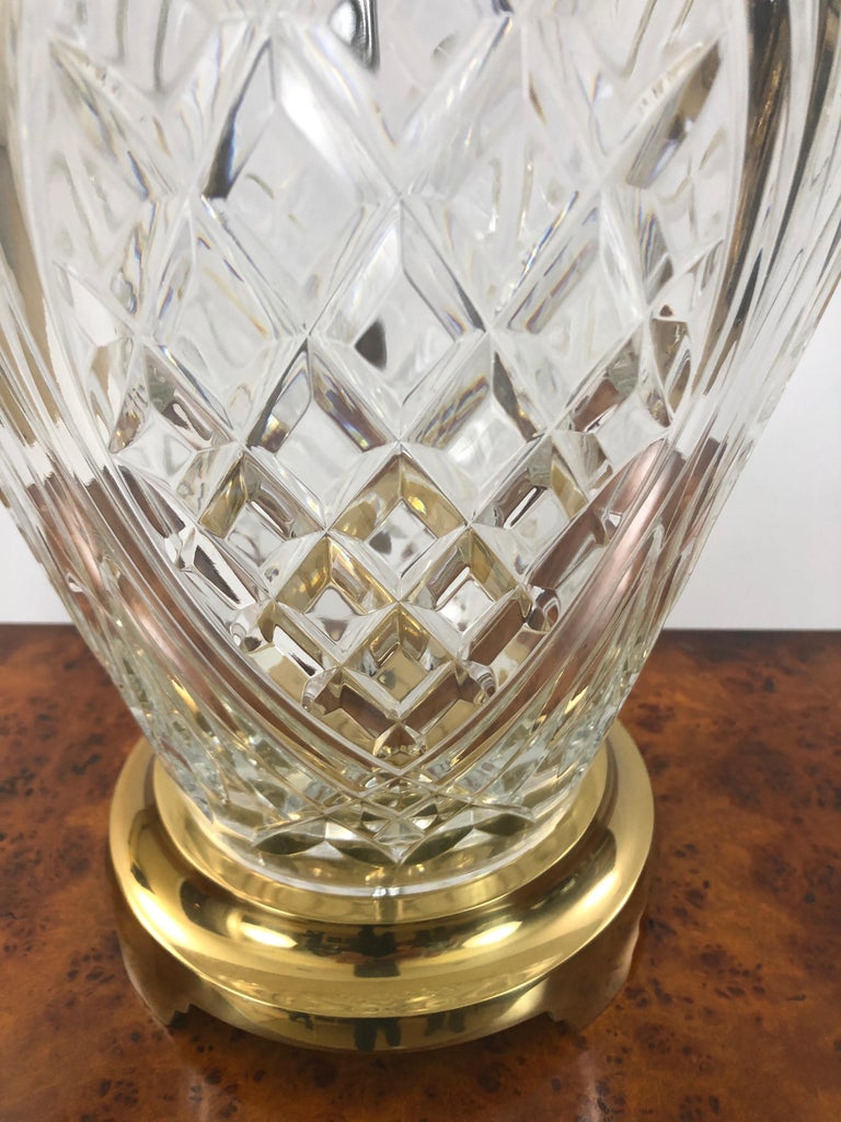 Traditional Waterford Crystal Pineapple, Waterford Crystal Pineapple Table Lamp