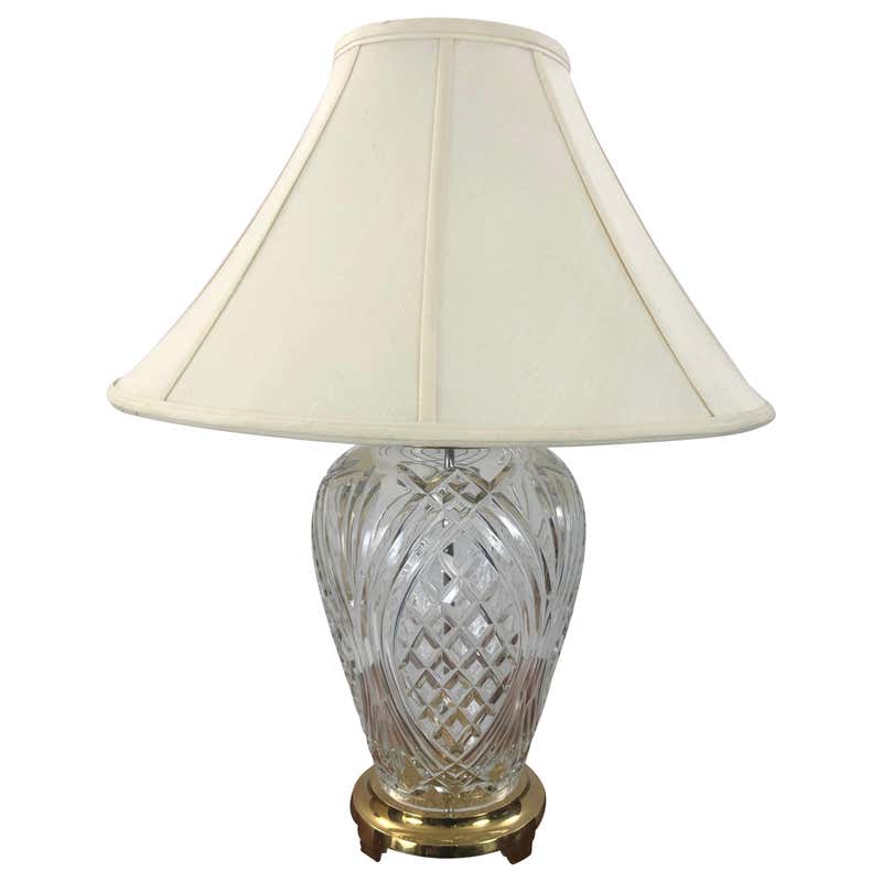 Cira 1950 Pair of Waterford Lamps For Sale at 1stdibs