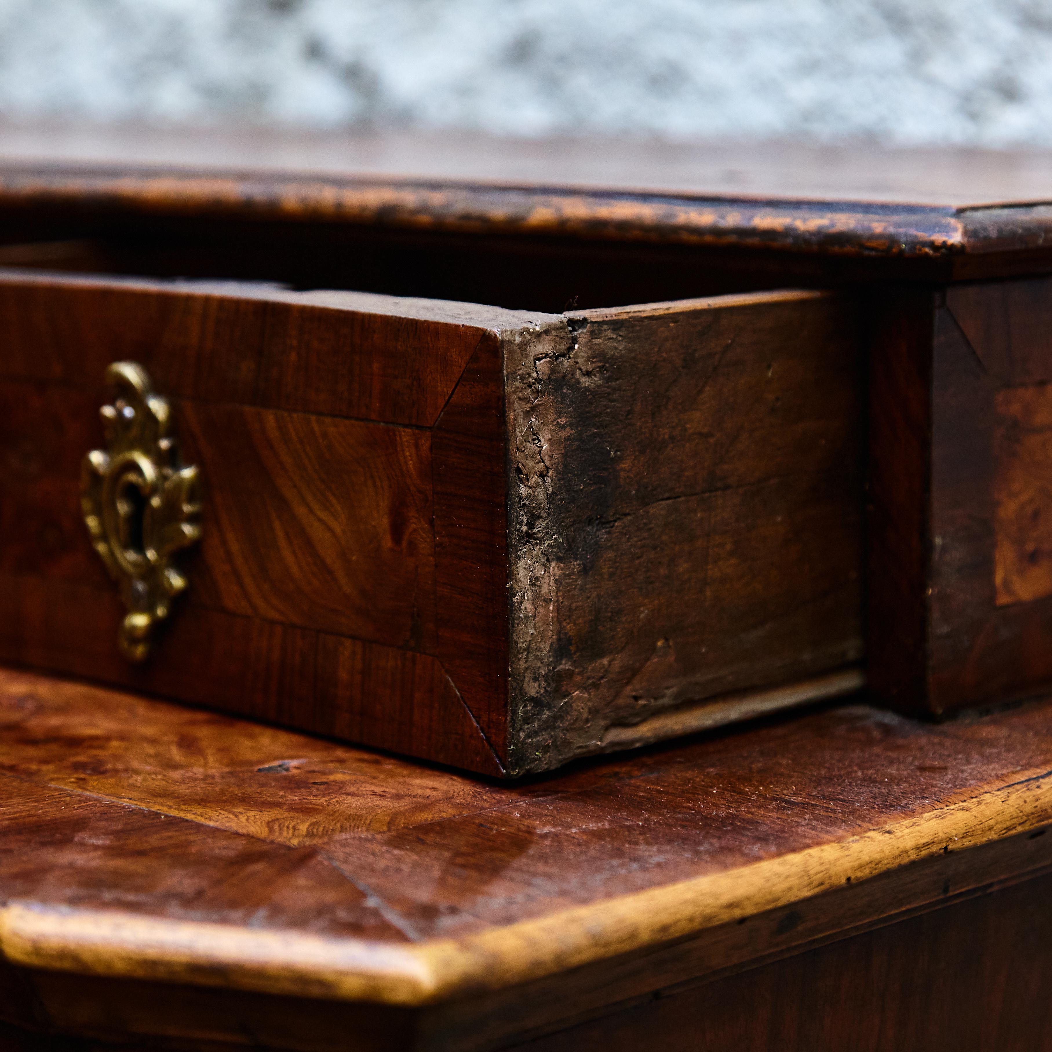 Traditional Wood Catalan Chest with Drawers For Sale 3