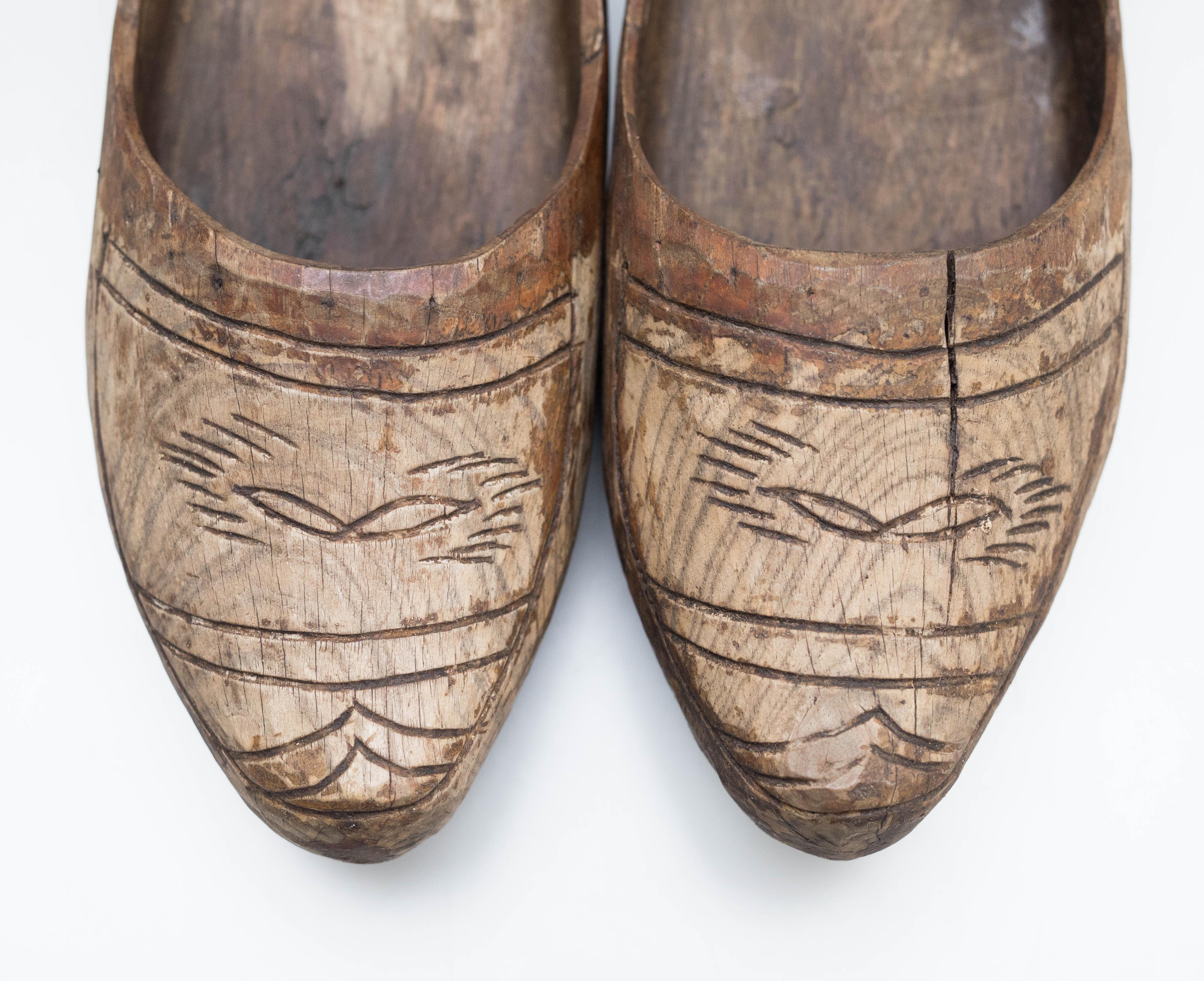 Traditional Wood Clogs, 1960 For Sale 4