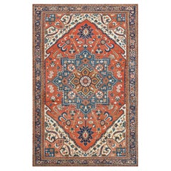 Traditional Wool Authentic Hand-Woven Persian Serapi Rug 10'1"x16'10"