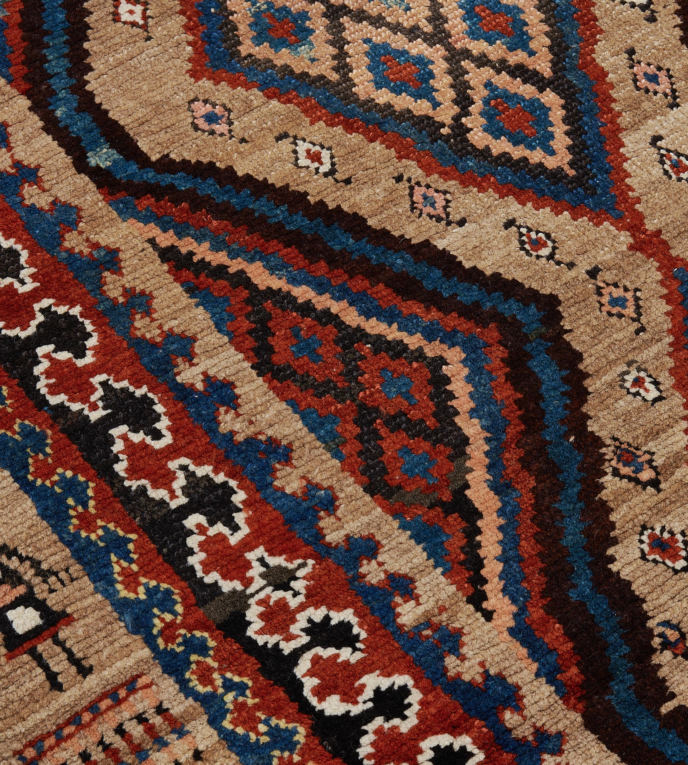 Laine Tapis de couloir traditionnel persan Serab en laine tissé à la main en vente