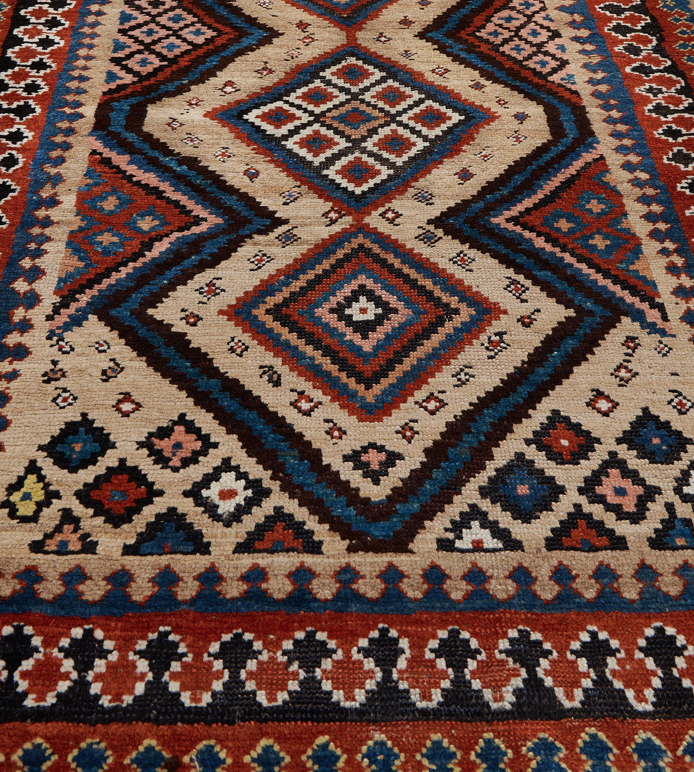 Traditional Wool Handwoven Persian Serab Runner For Sale 3