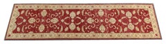 Wine Red Traditional Runner Rug, Burgundy Wool Carpet Runner Home Decor
