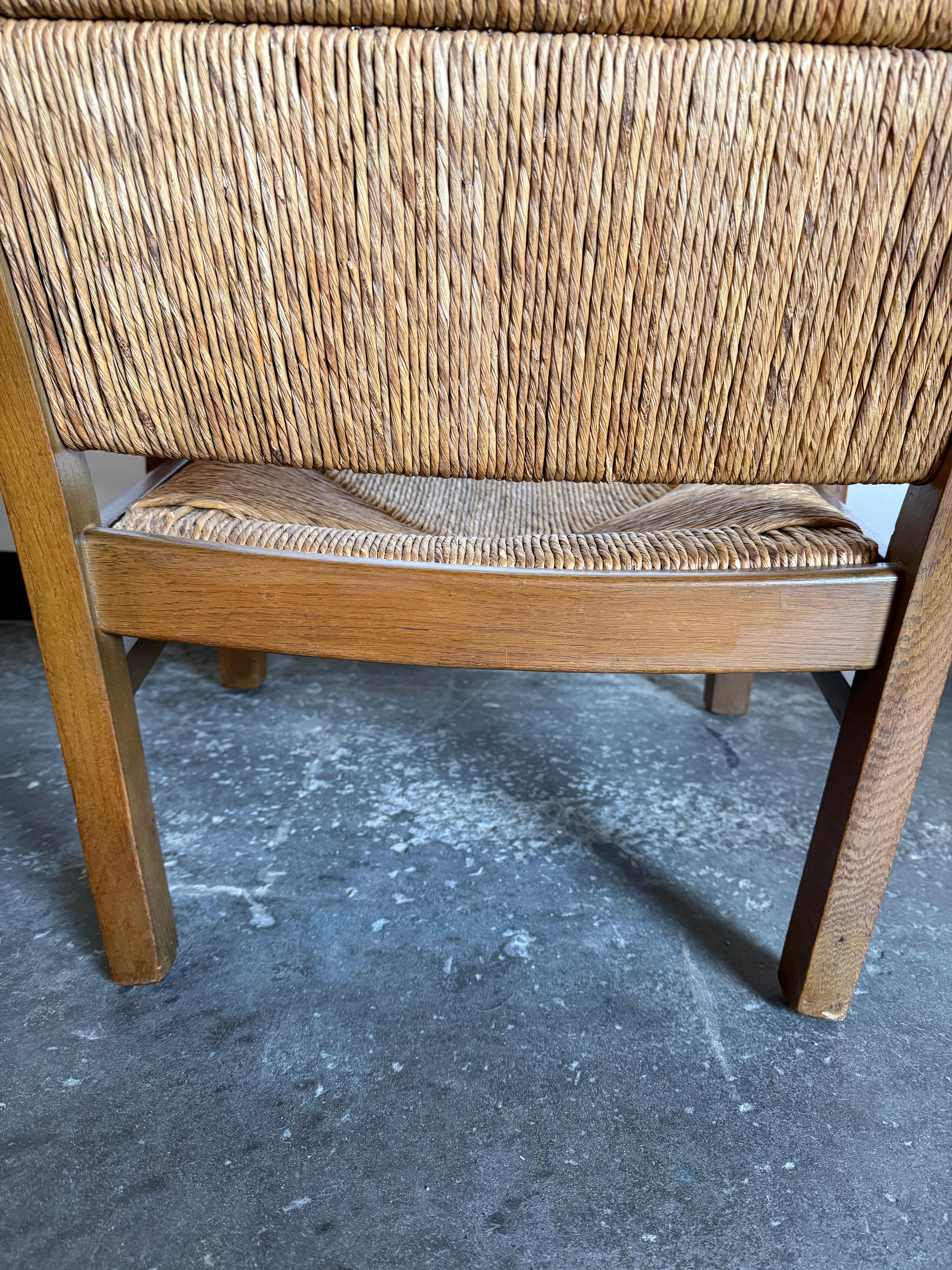 Traditionalist Rush, Wood Armchair For Sale 1