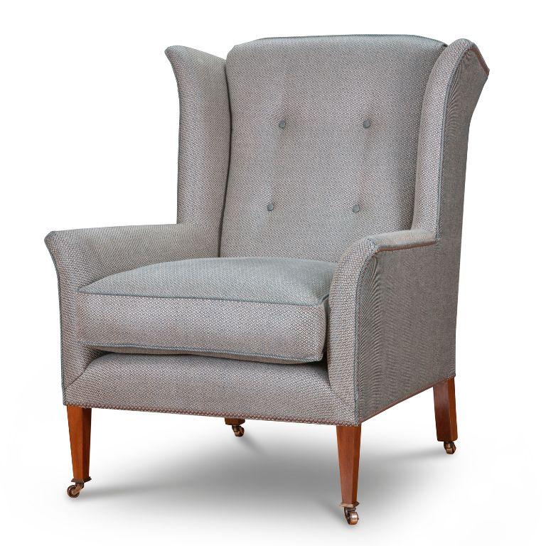 Beaumont & Fletcher's handsome Theodore chair breathes new life into a classic design. Traditionally handcrafted in its English workshop, this exceptional piece of furniture has a high wingback for superior head and neck support, and luxurious