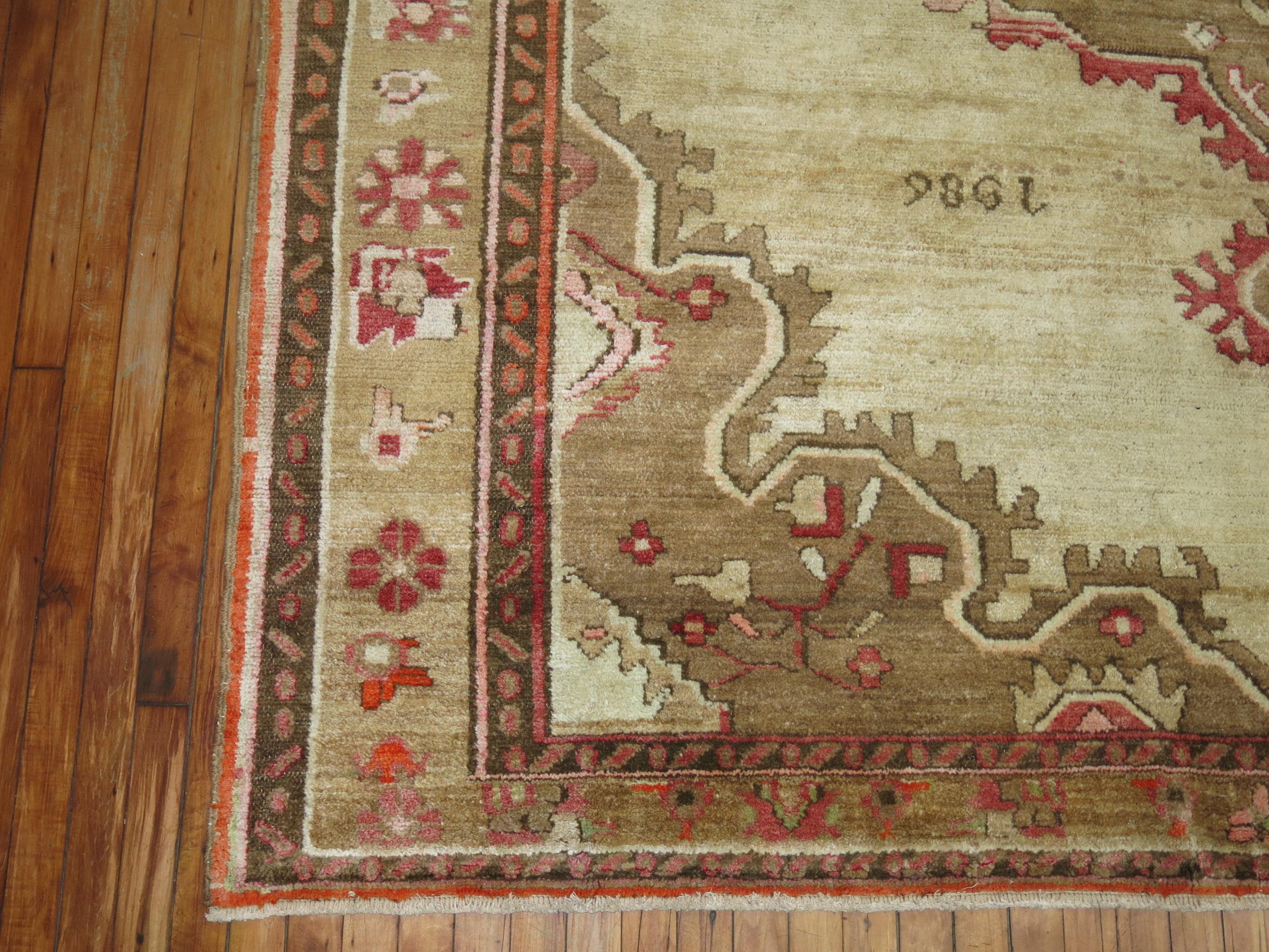 20th Century Traditional Turkish Kars Anatolian Room Size Rug For Sale