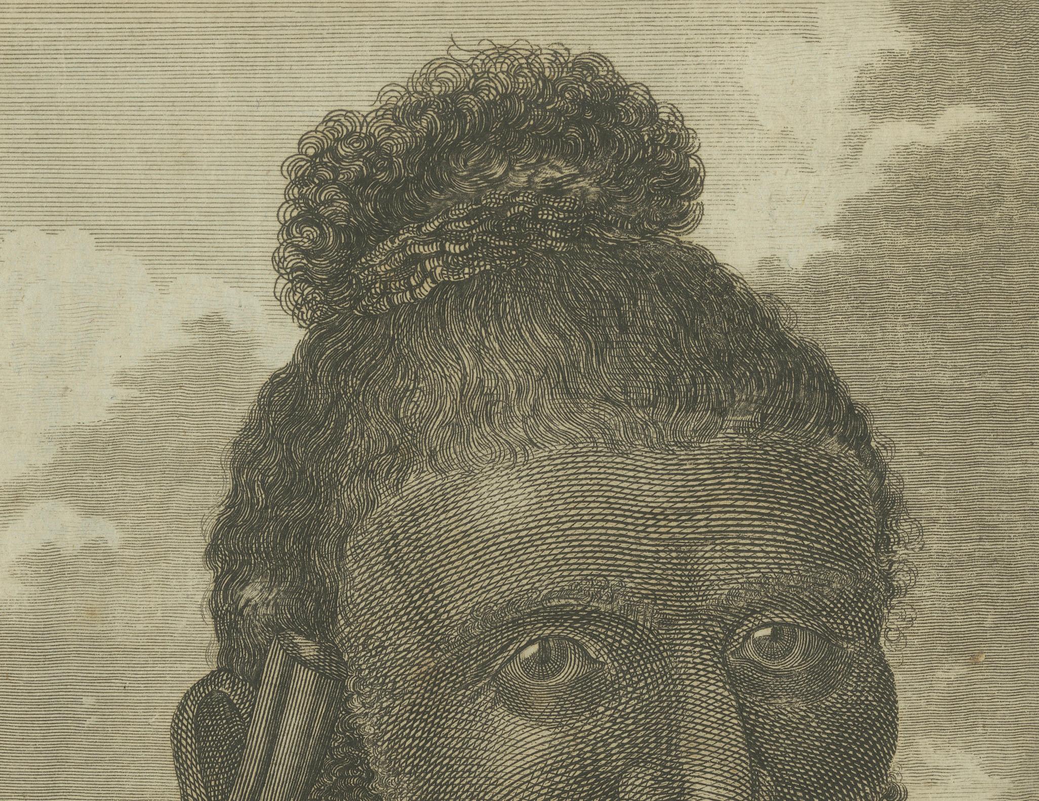 Engraved Traditions and Faces of the Pacific: Boxing in Ha'apai and a Man of Mangea, 1785 For Sale