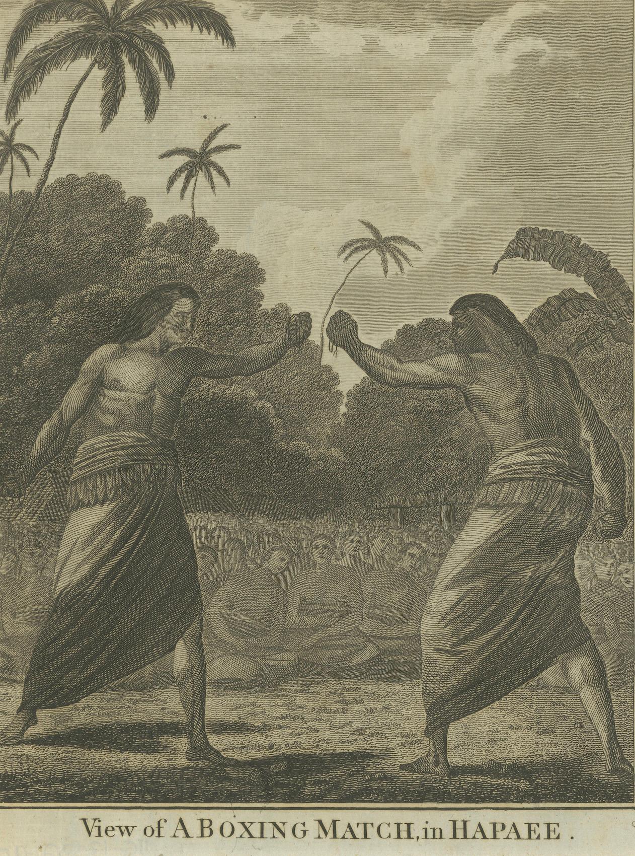 Traditions and Faces of the Pacific: Boxing in Ha'apai and a Man of Mangea, 1785 For Sale 3