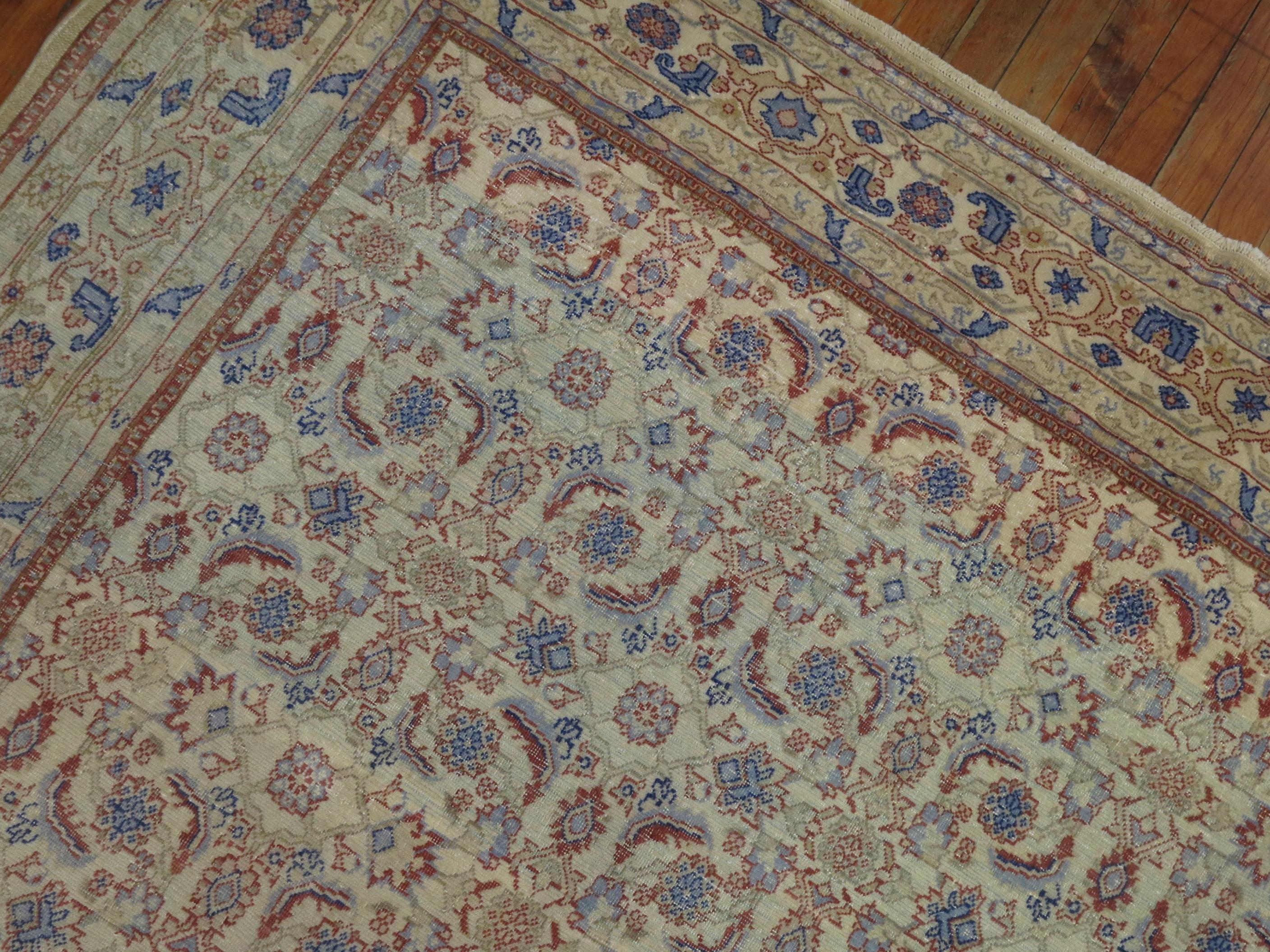 Traditioneller türkischer Teppich mit Herati-Motiv in Zimmergröße (Türkisch) im Angebot
