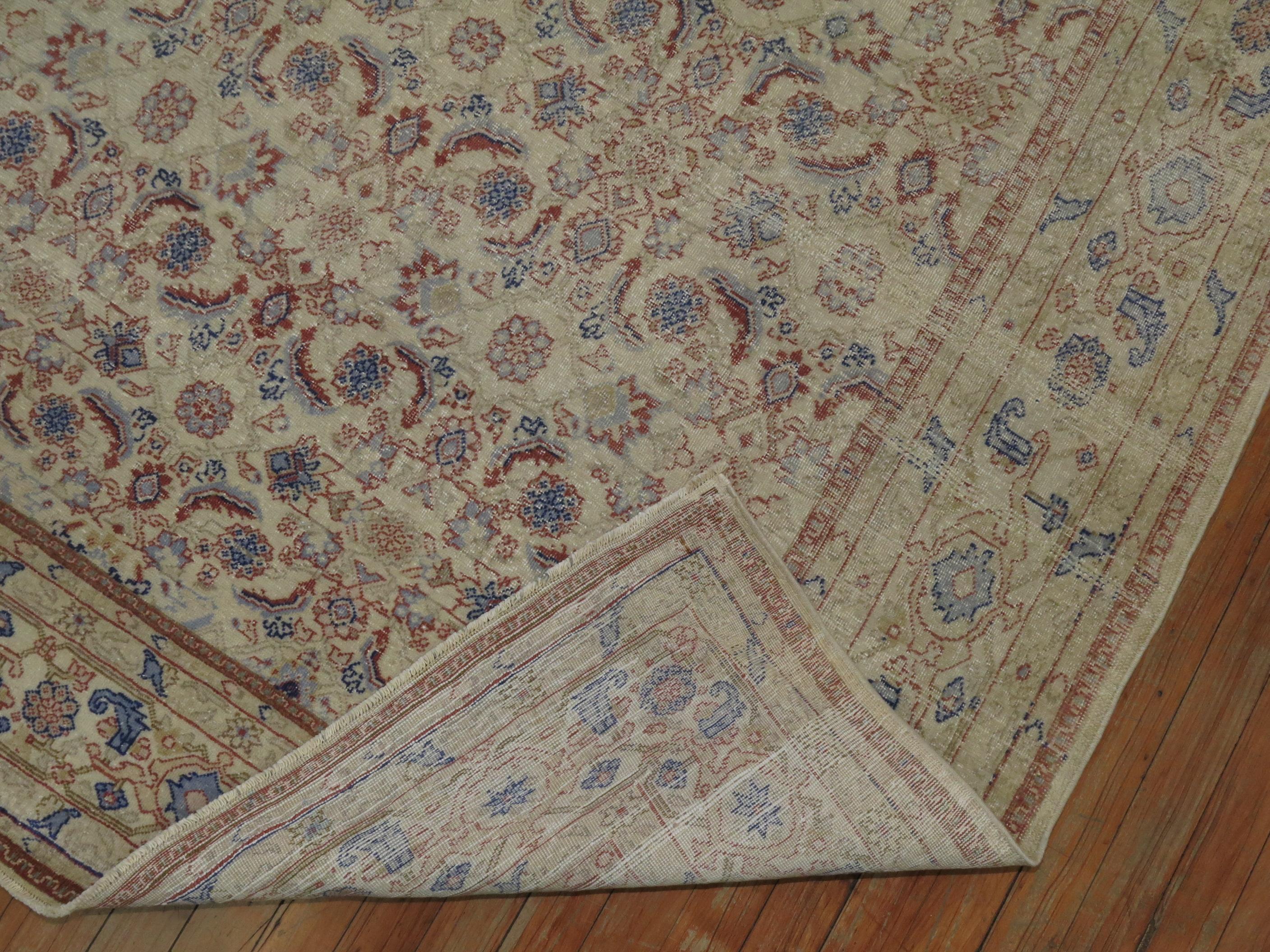 Traditioneller türkischer Teppich mit Herati-Motiv in Zimmergröße im Zustand „Gut“ im Angebot in New York, NY