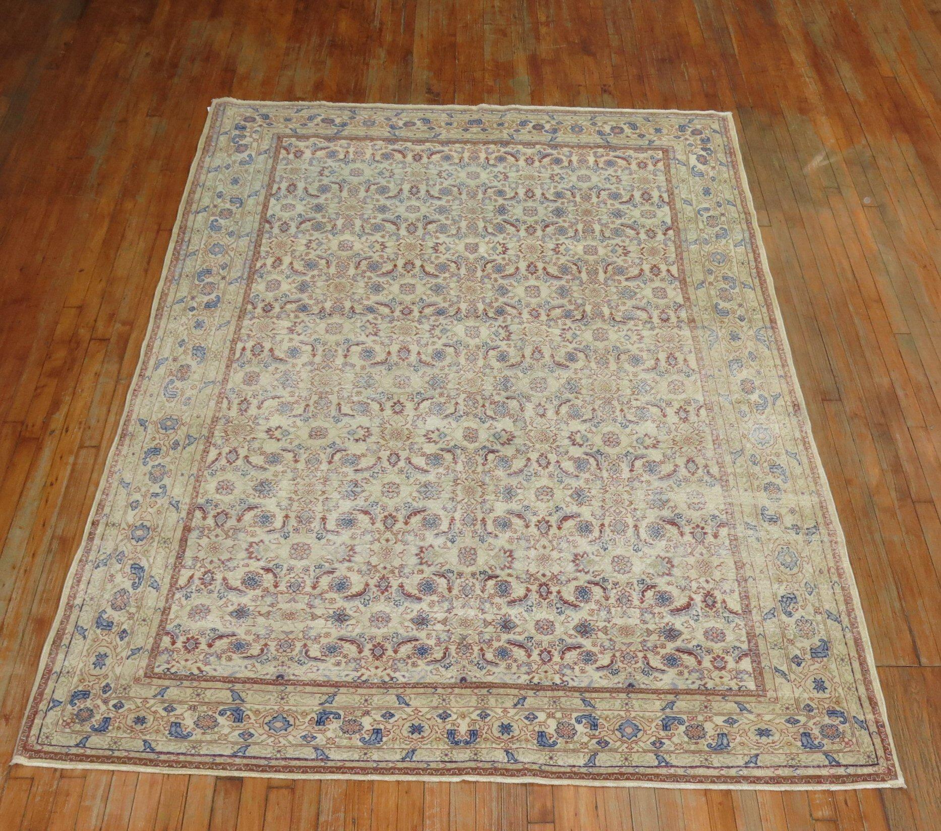 Traditioneller türkischer Teppich mit Herati-Motiv in Zimmergröße im Angebot 1