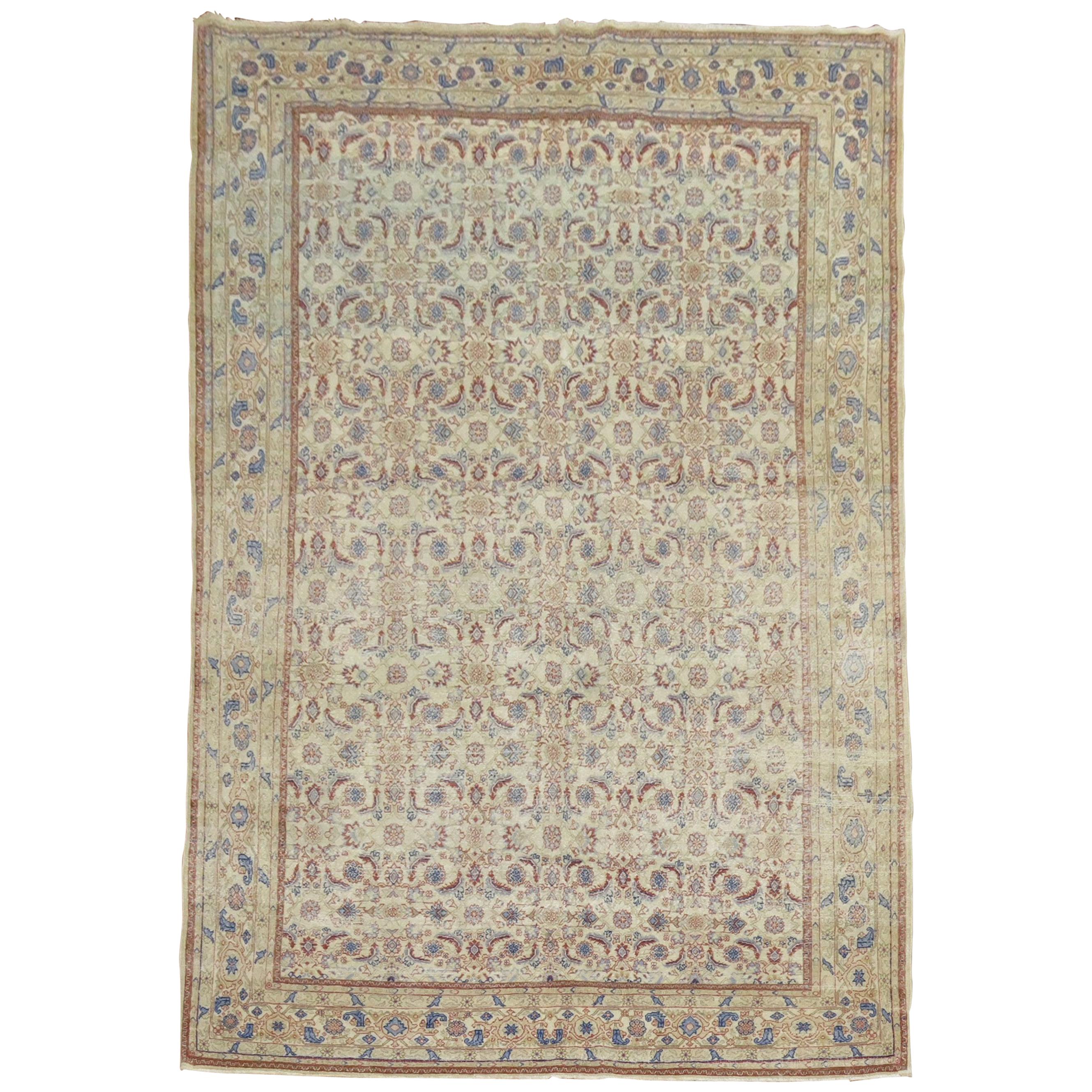 Traditioneller türkischer Teppich mit Herati-Motiv in Zimmergröße