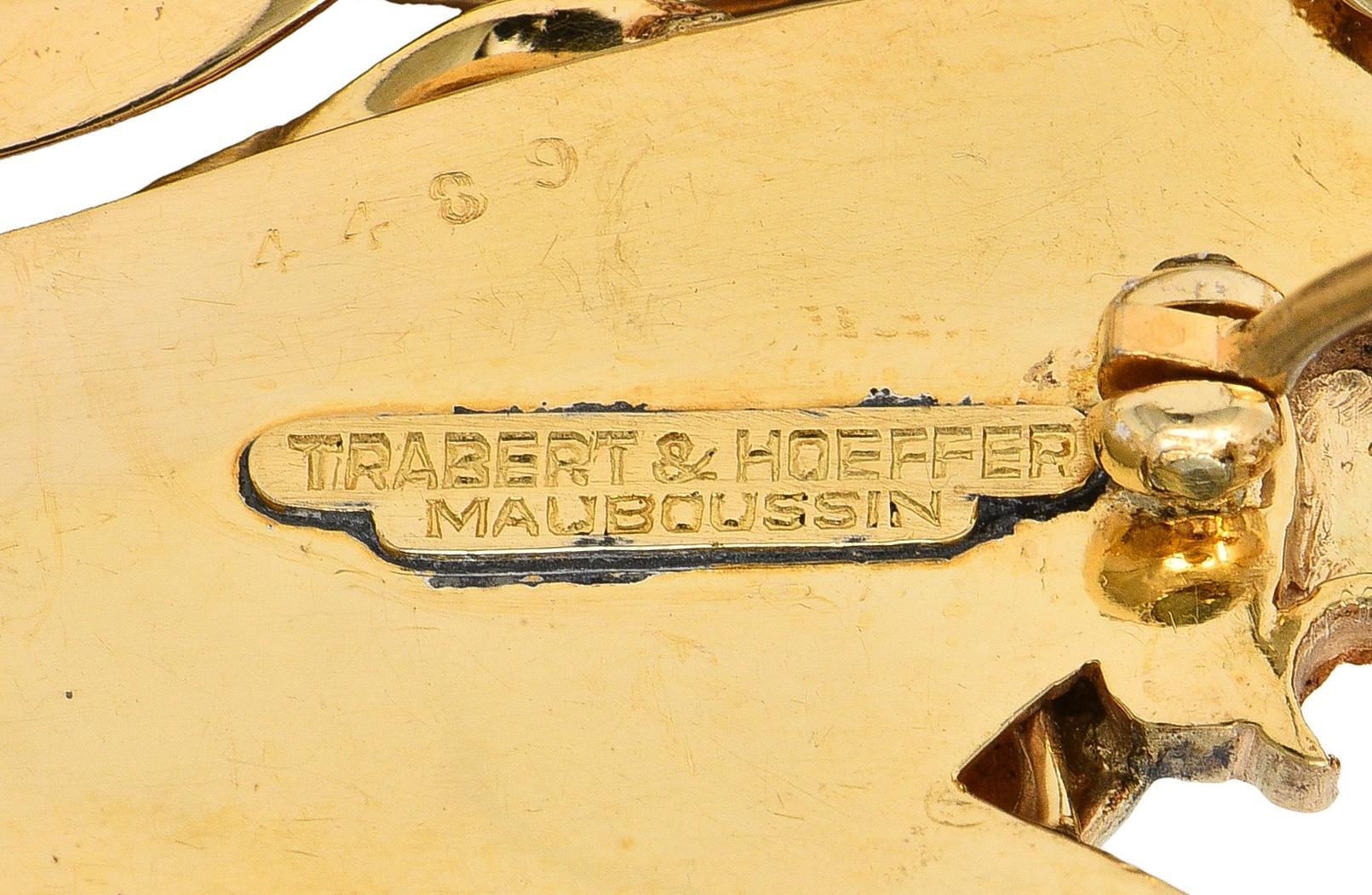 Traebert & Hoffman Mauboussin Retro Ruby 14k Gold… - image 6