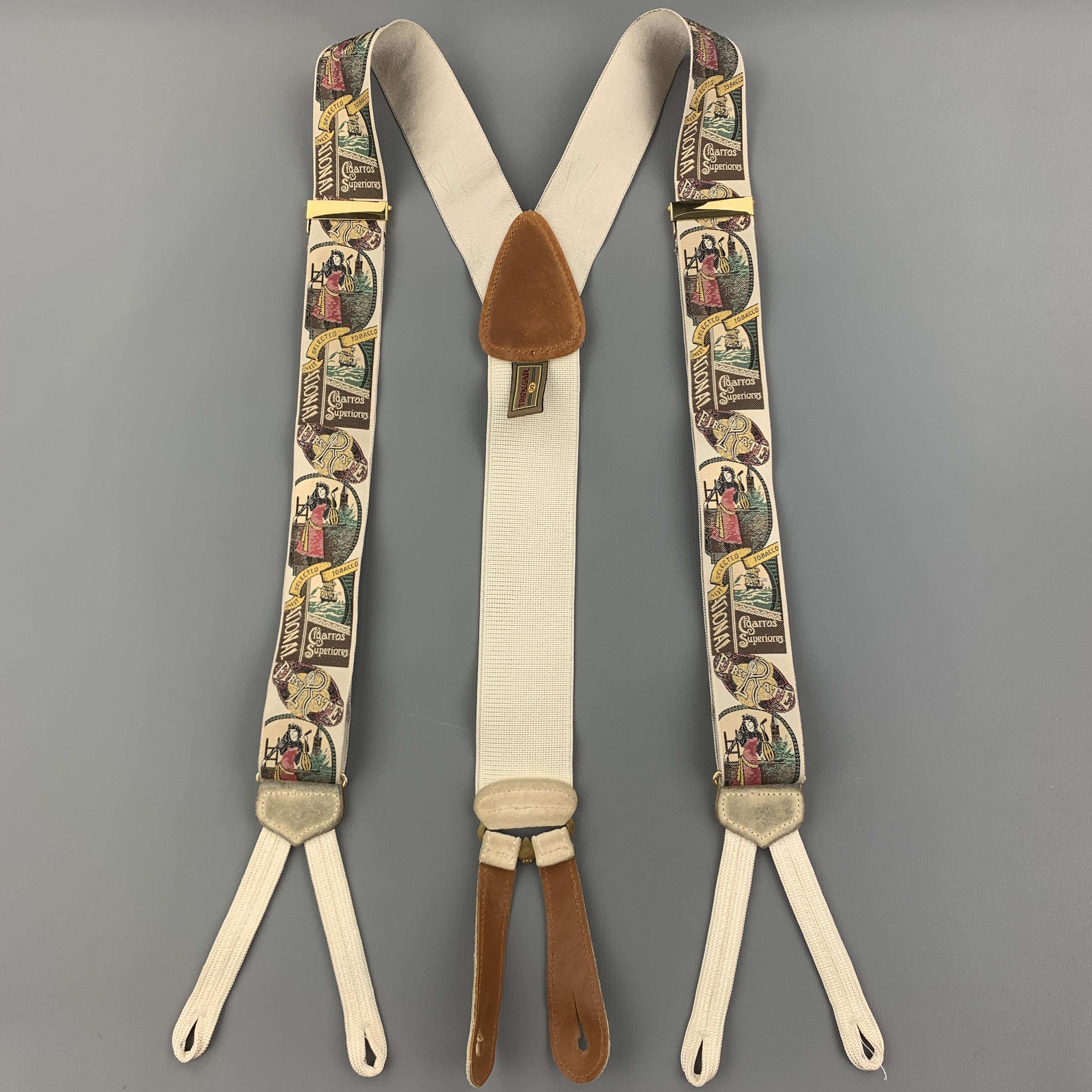 TRAFALGAR suspenders comes in a beige 
