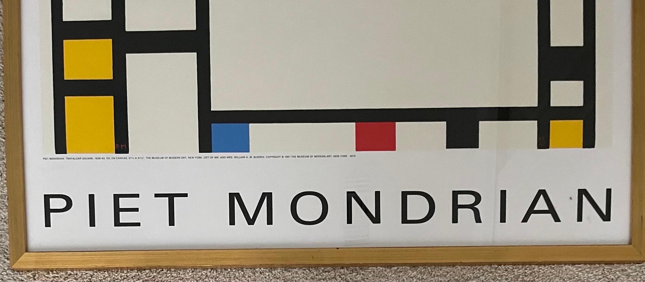 Reproduction de la lithographie carrée contemporaine de Trafalgar par Piet Mondrian en vente 2