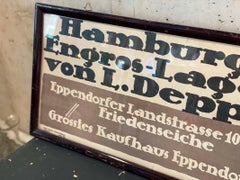 Traffic-Werbung, deutsches Department Store, Lithographie um 1920