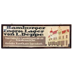 Traffic Advertisement, German Department Store, Lithograph Around 1920