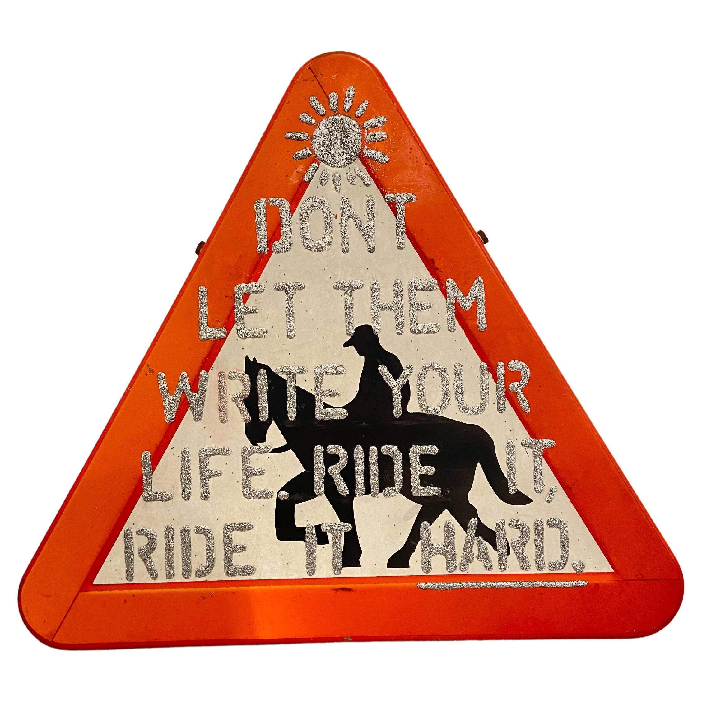 Trafic signal artwork by Carlos Iglesias
