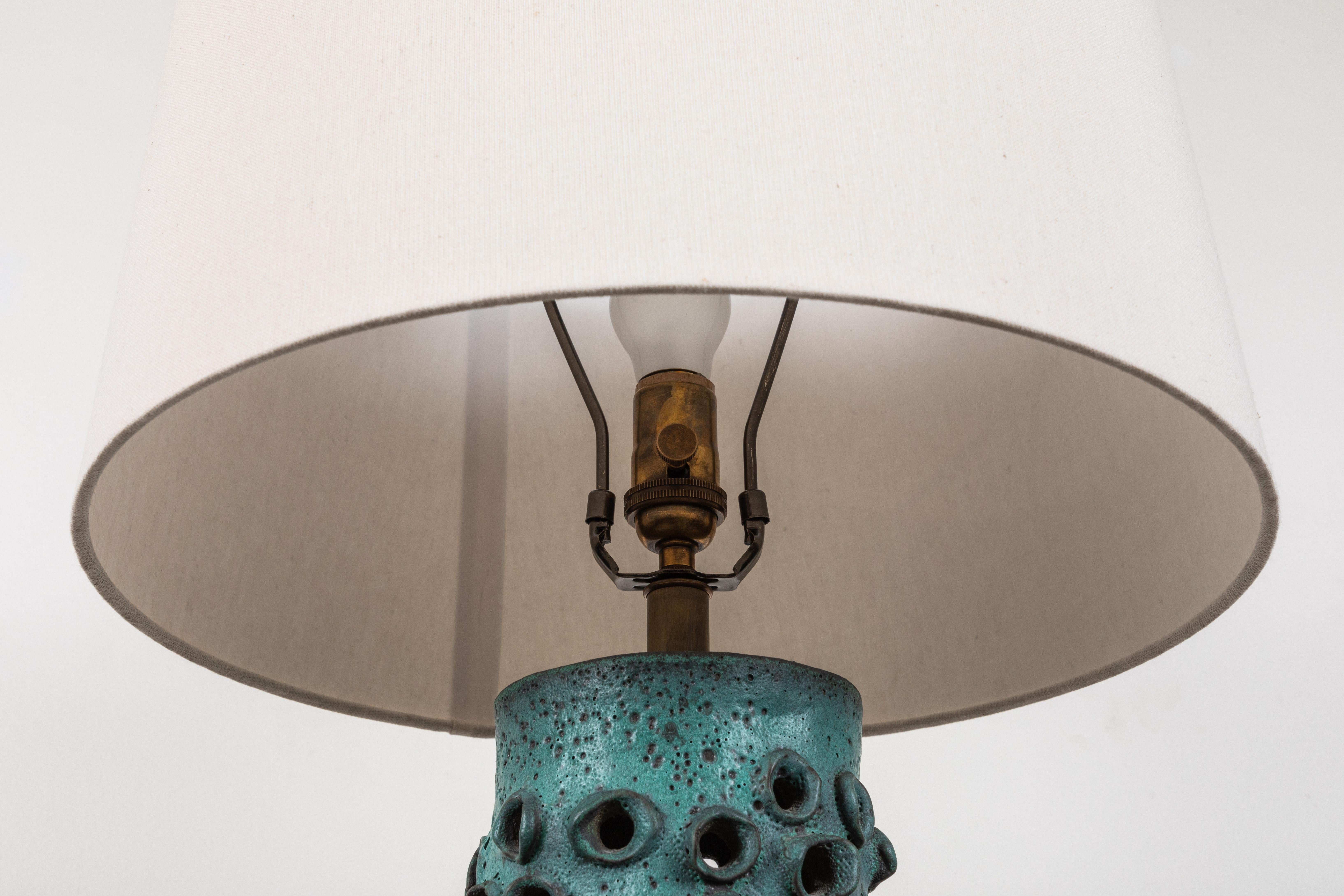 Mid-Century Modern Trafitto Table Lamp by Magnolia Ceramics for Lawson-Fenning