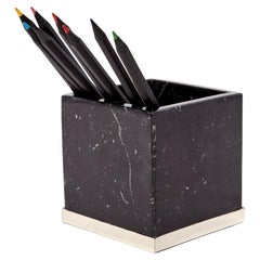 TRAFUL Bleistiftmütze, schwarzer Onyx & Alpaka Silber