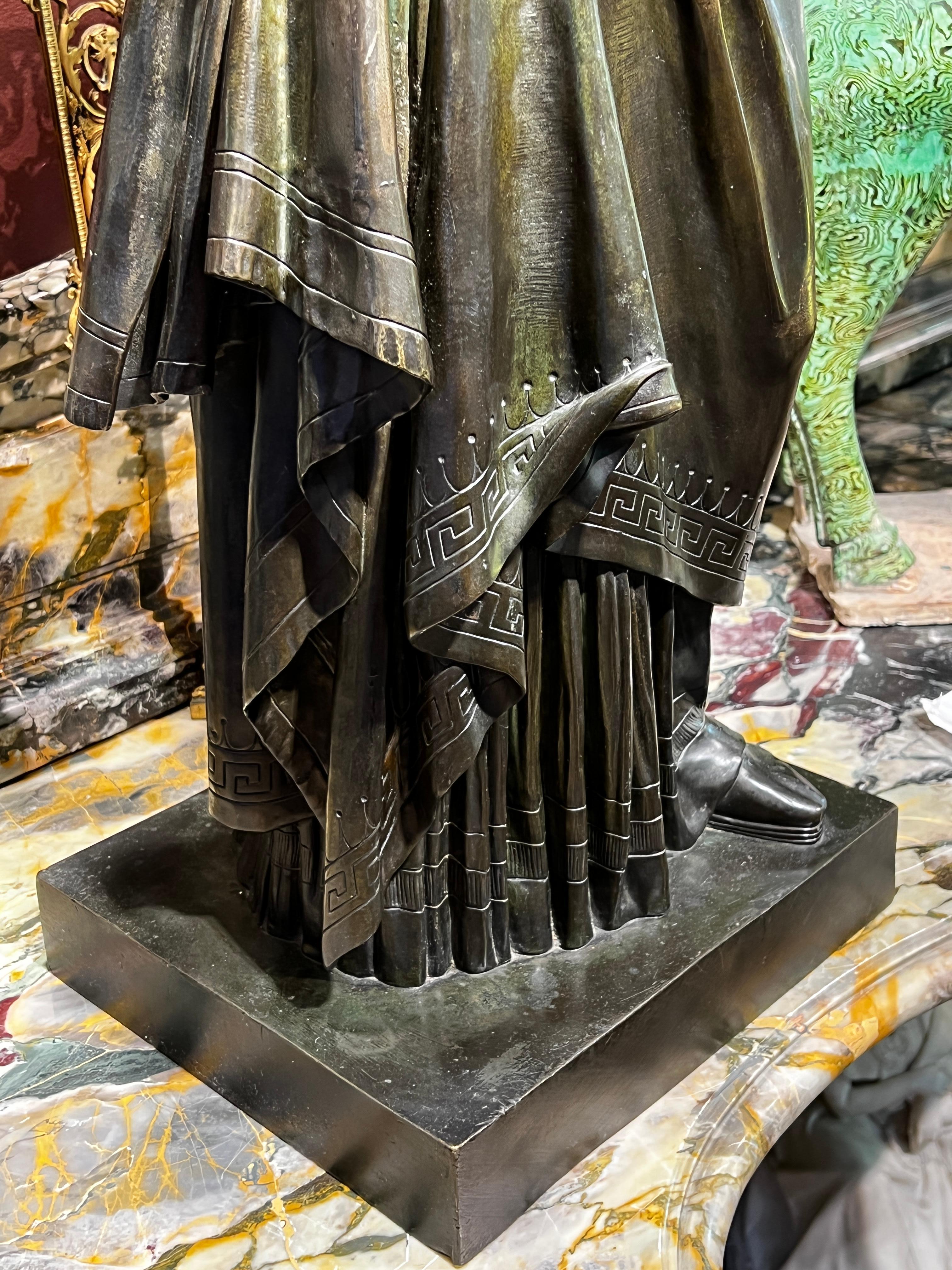 Bronze Figure en bronze de la tragédie d'après Francisque Joseph Duret en vente
