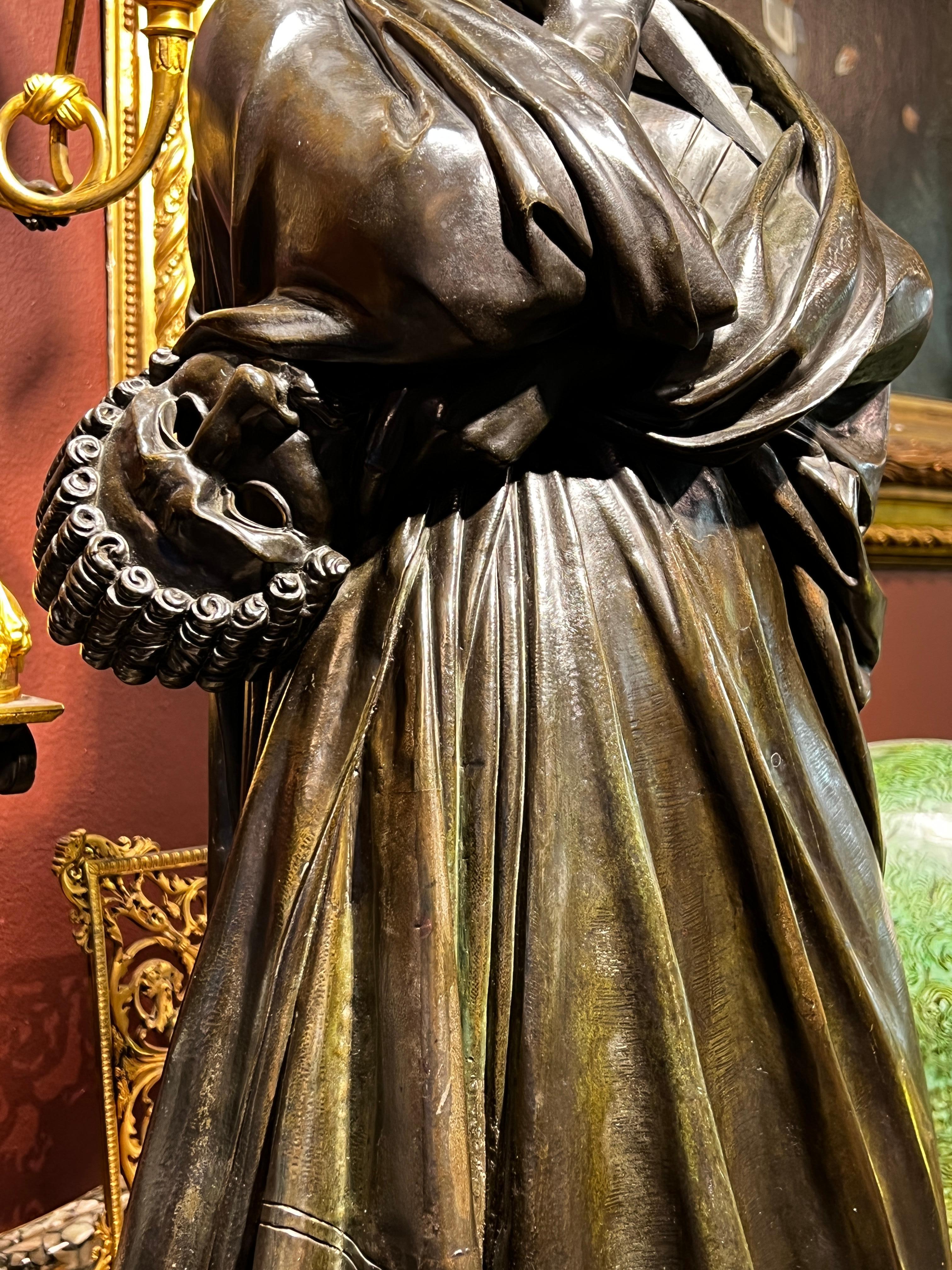 Figure en bronze de la tragédie d'après Francisque Joseph Duret en vente 1