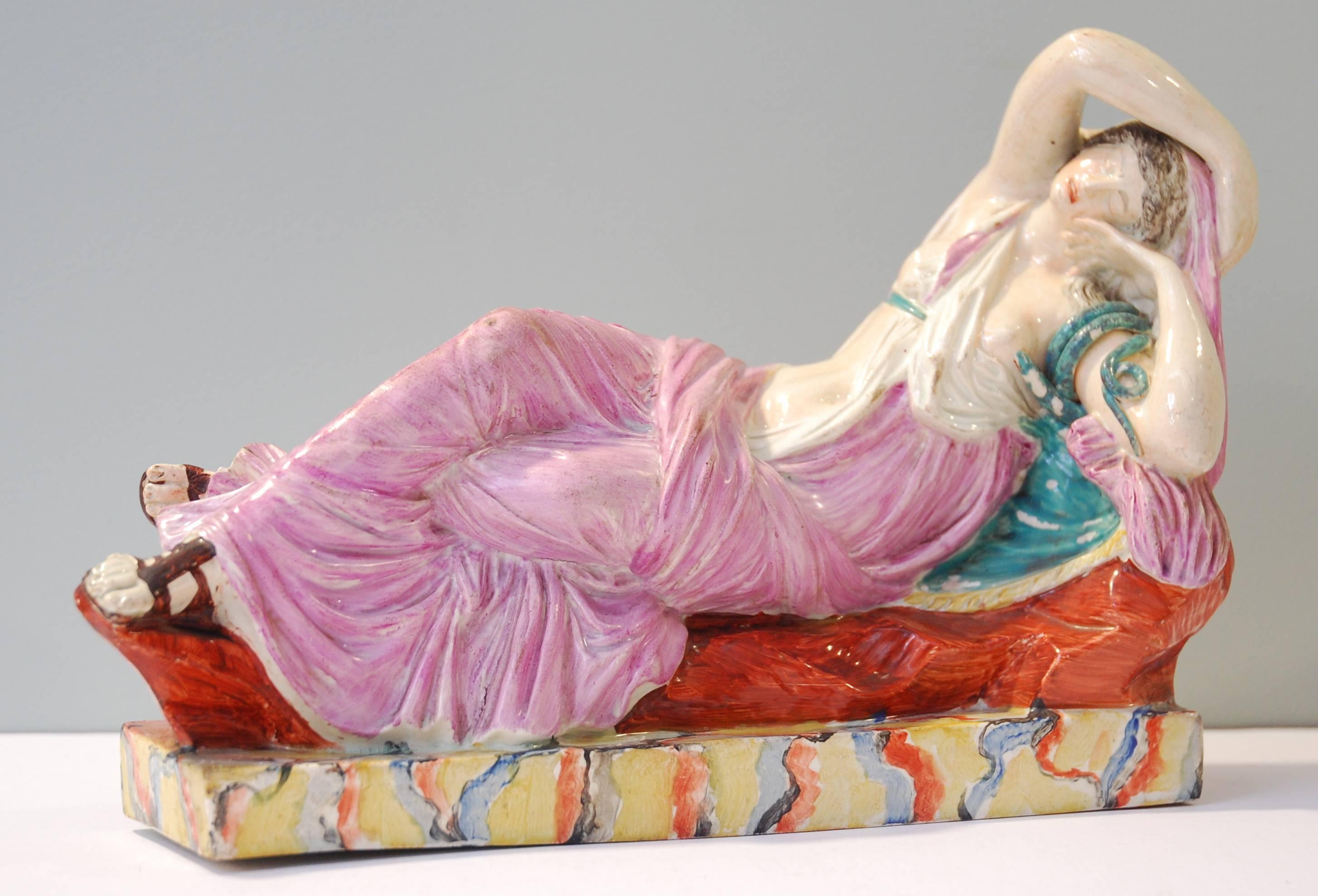 Tragic Couple Antony and Cleopatra, Creamware, Ralph & Enoch Wood, circa 1780 For Sale 1