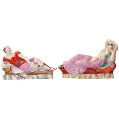 Couple Tragic Couple Antony et Cléopâtre, Creamware, Ralph & Enoch Wood, vers 1780