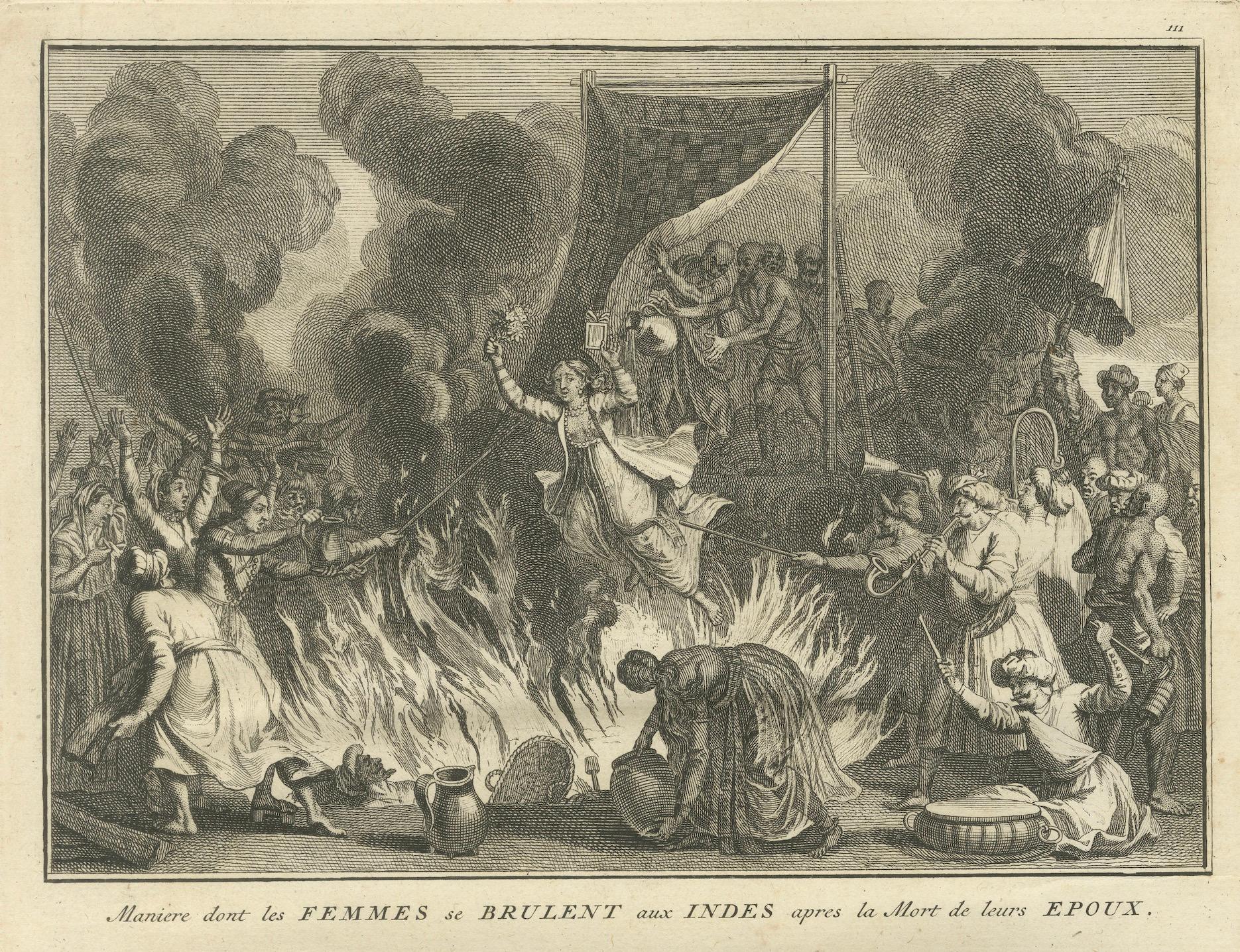 Ritos Trágicos de la Viudedad: Sati y costumbres funerarias en la India, 1727 en venta 6