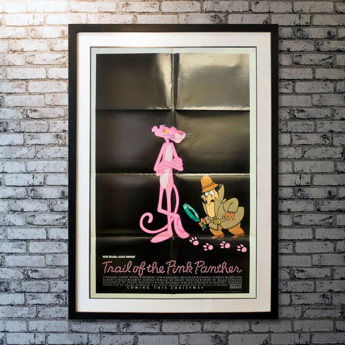 Trail Of The Pink Panther, Unframed Poster, 1982

Original Advance One Sheet (27 X 41 Inches). This sequel finds Chief Inspector Clouseau (Peter Sellers) being summoned to the country of Lugash to investigate another robbery of the eponymous