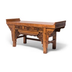 Chinese Trailing Clouds Altar Sideboard, c. 1850