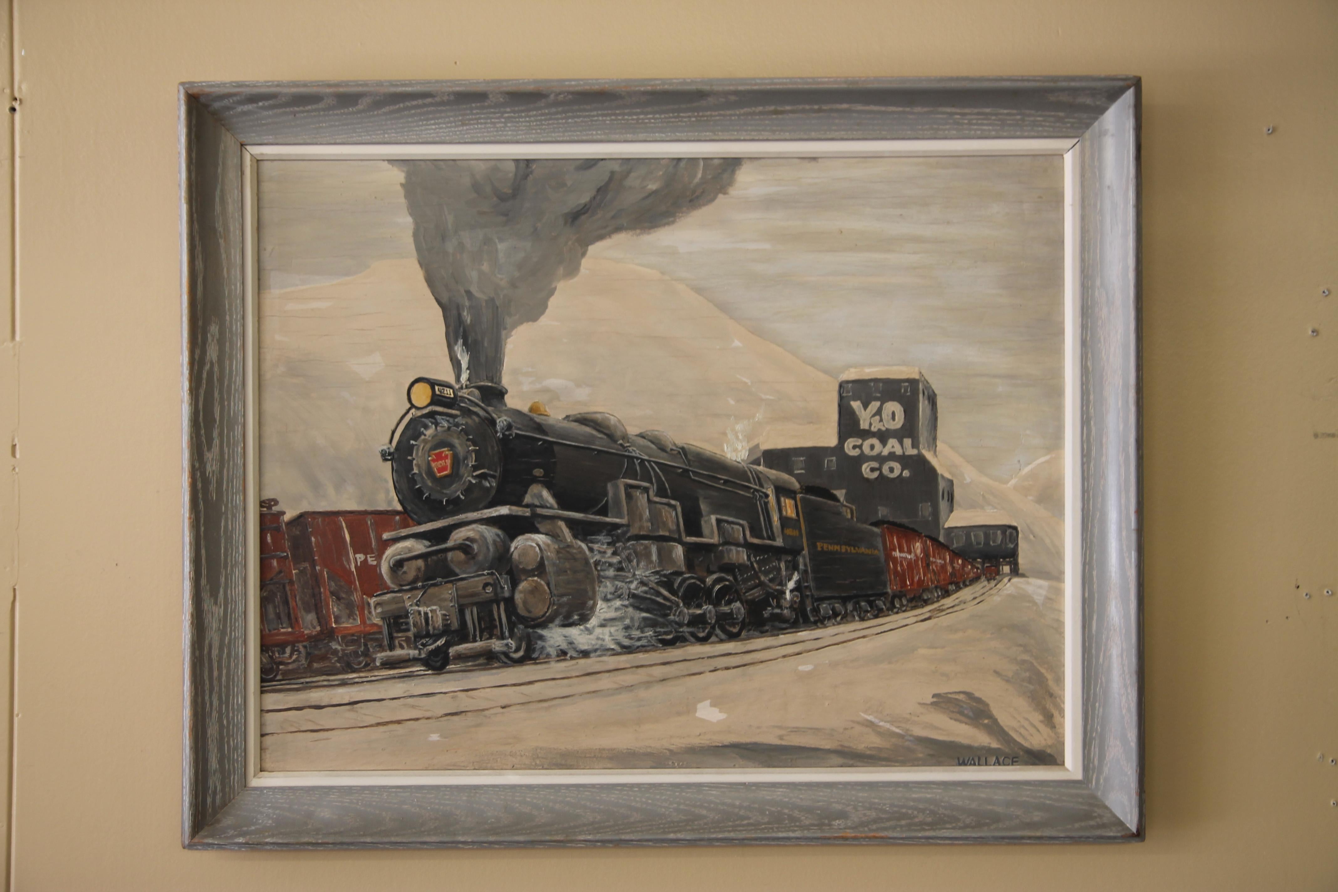 Train Painting from the 1940s 1