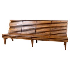 Vintage Train Station Bench, Italy 20th Century