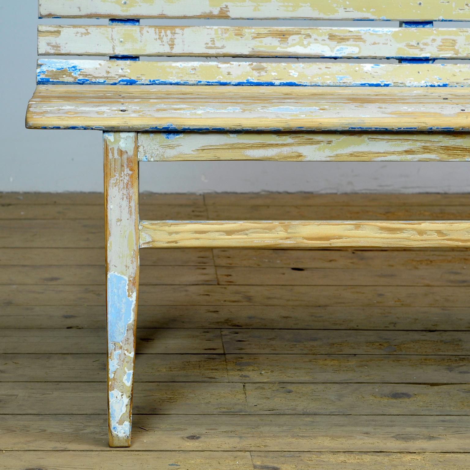 Train Station Waiting Bench, Circa 1940 For Sale 4